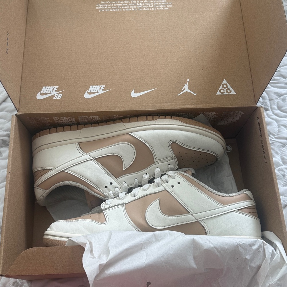 Nike Dunk Low Next Nature Beige Sail White / Hemp - Picture 11 of 13